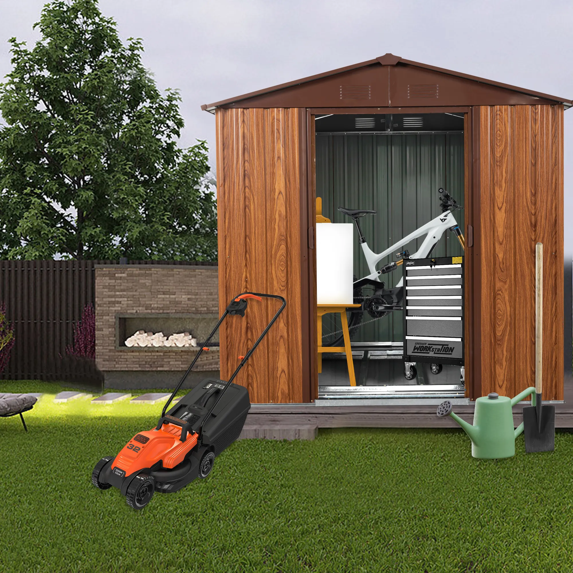 <strong>6ft x 6ft Outdoor Metal Storag</strong>