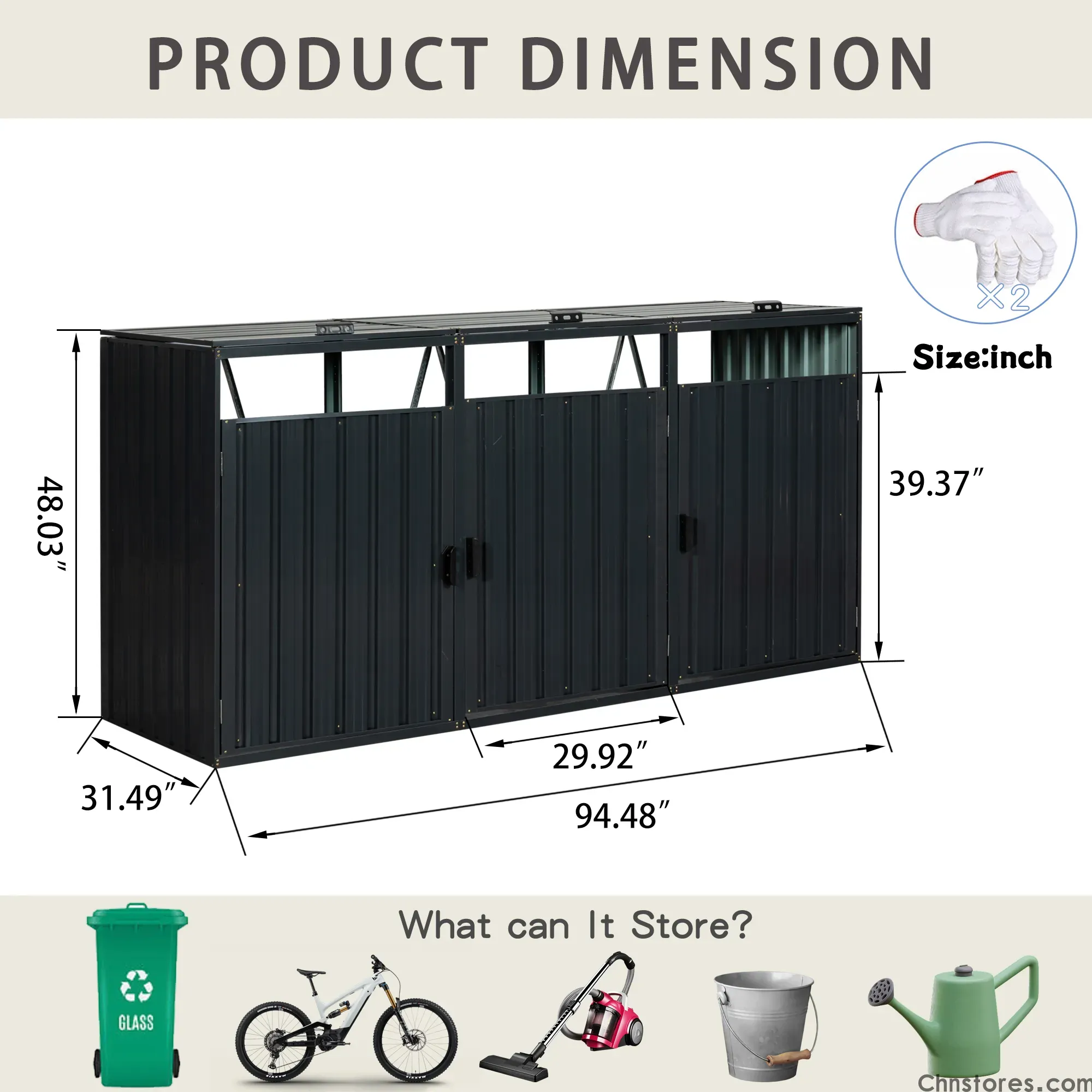 <strong>Garbage Bin Shed Stores </strong>