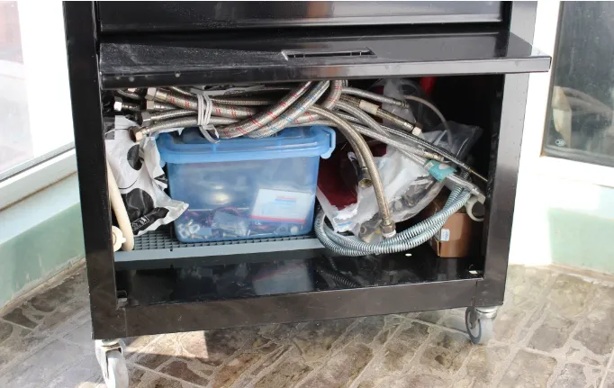 Home tool storage recommendations - tin multi-layer tool trolley第4张