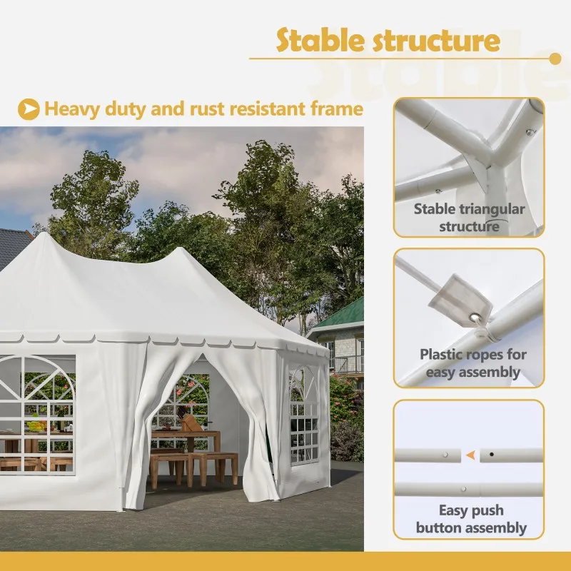 Garden wedding setup example