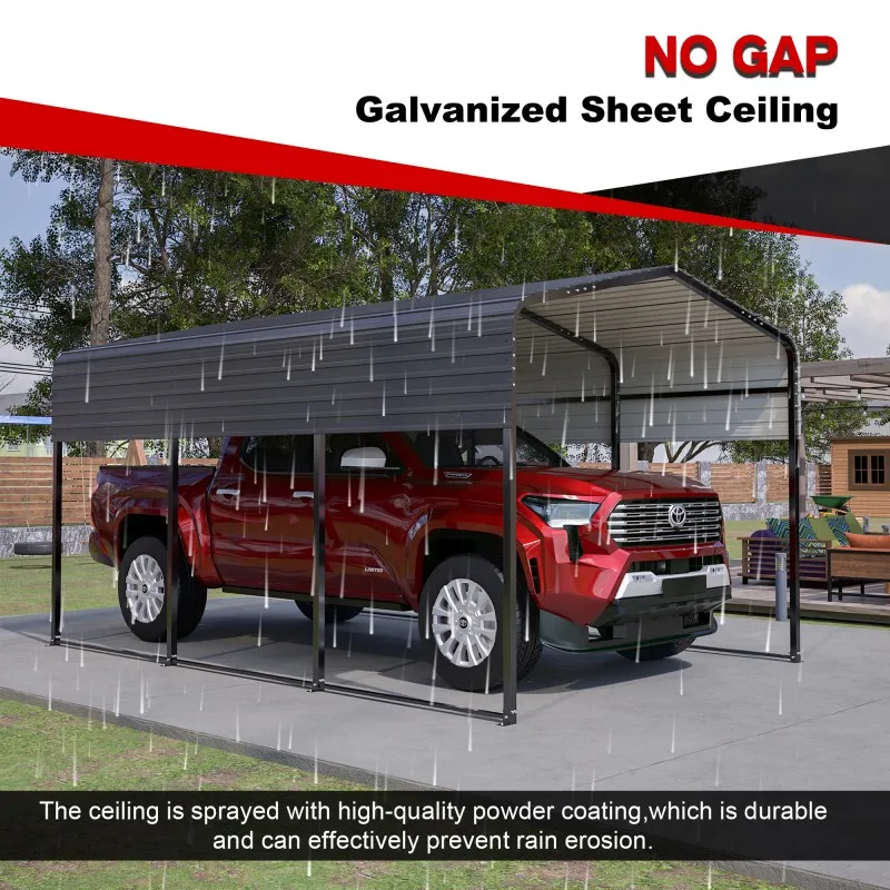 Sturdy galvanized steel frame