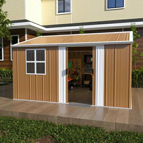 Attractive backyard shed demonstrating quality and design